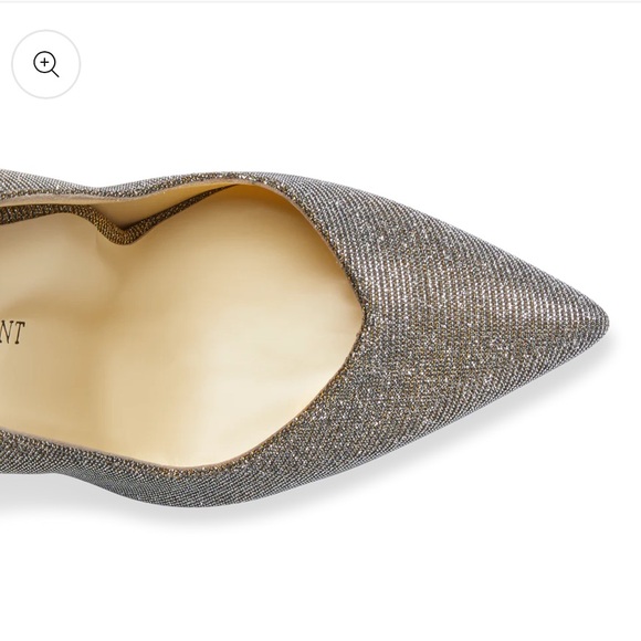 Sarah Flint Perfect Pump 85 Gunmetal Lame Glittered Iridescent Metallic Heels - Picture 4 of 14